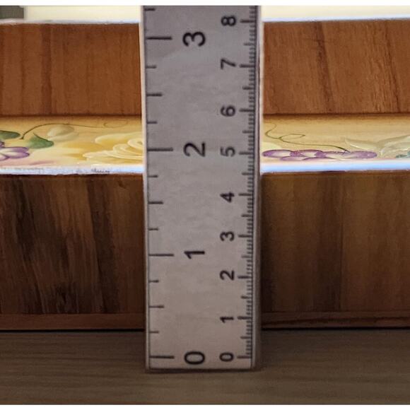 TRAY-WOODEN-HAND PAINTED-Floral-Lightweight-Artist-Bright Colors-18 in X 10 in - Picture 11 of 12